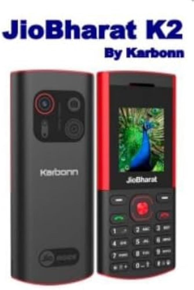 JIo Bharat KARBONN K2 4G (Black-Red)